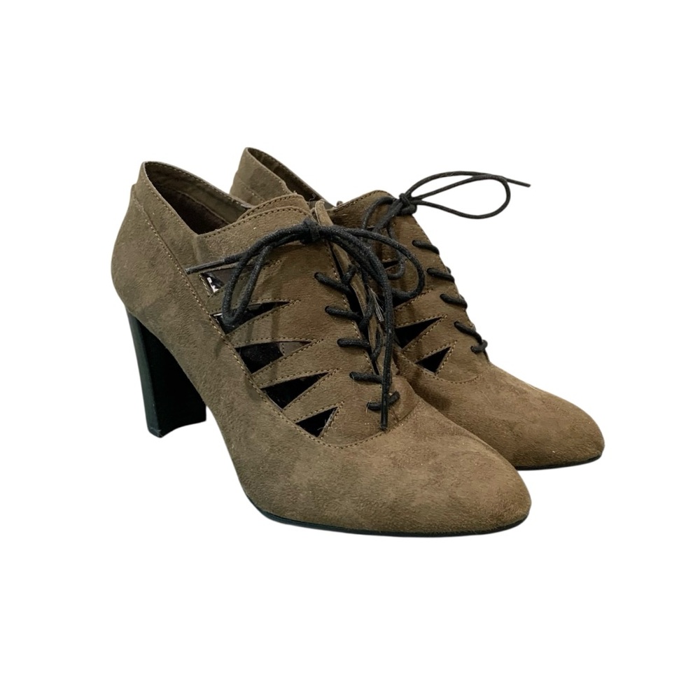 NEW Impo Shoes Booties Green Tie 6.5